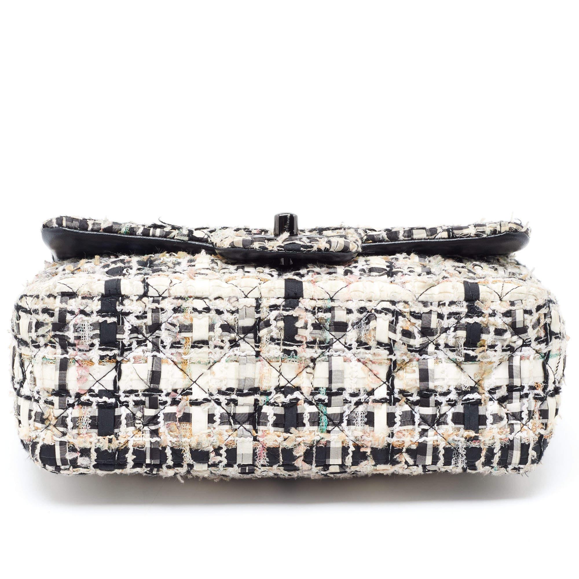 Women's Chanel Multicolor Tweed New Mini Classic Single Flap Bag For Sale