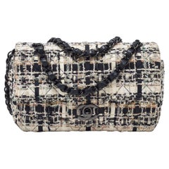 Chanel Mehrfarbige neue Mini Classic Single Flap Bag aus Tweed, neu