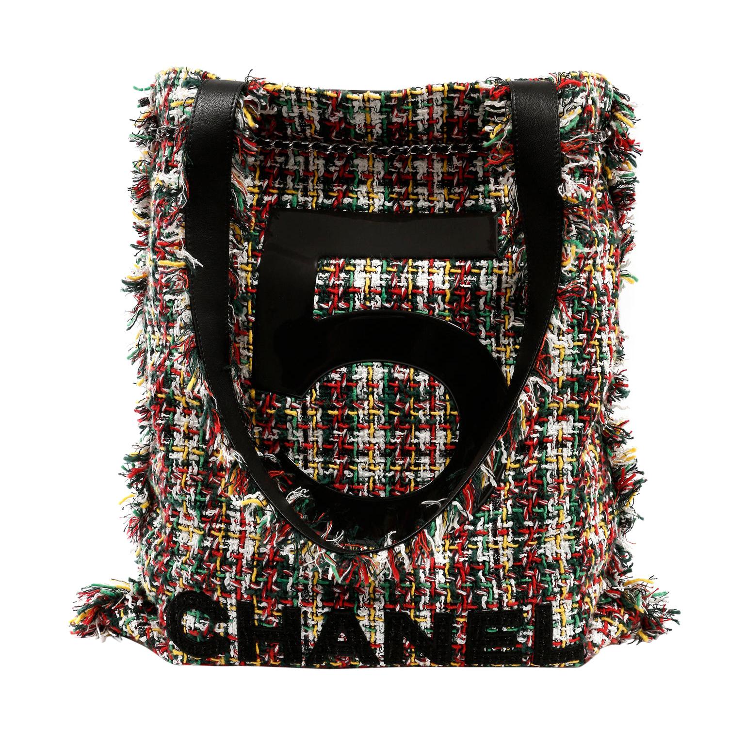 Chanel Multicolor Tweed No. 5 Tote 