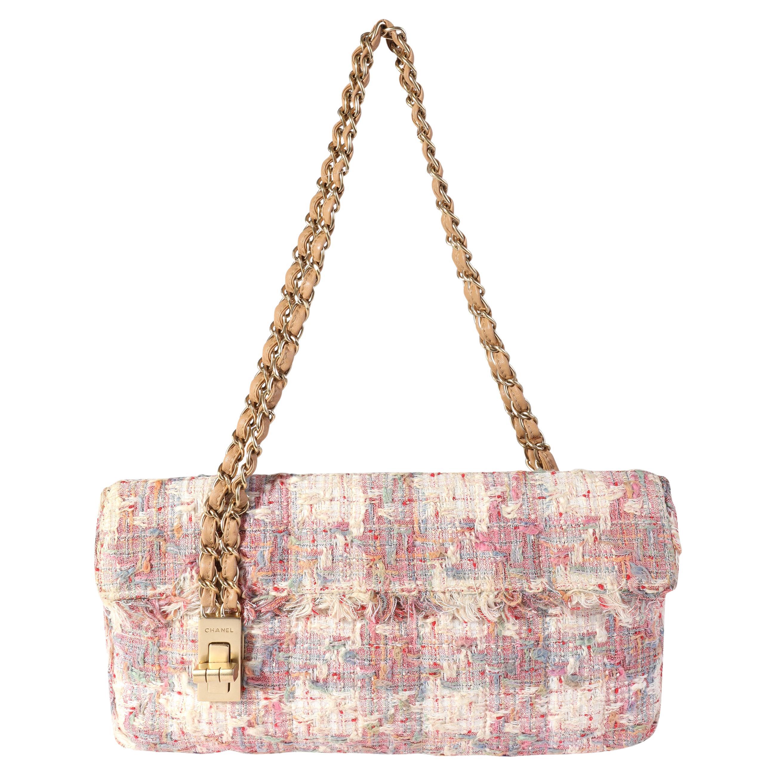 Chanel Multicolor Tweed Reissue Flap Bag For Sale at 1stDibs