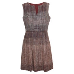 Used Chanel Multicolor Tweed Sleeveless Short Dress L