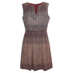 Chanel Multicolor Tweed Sleeveless Short Dress L