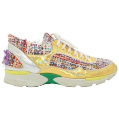 Chanel Multicolor Tweed Sneakers