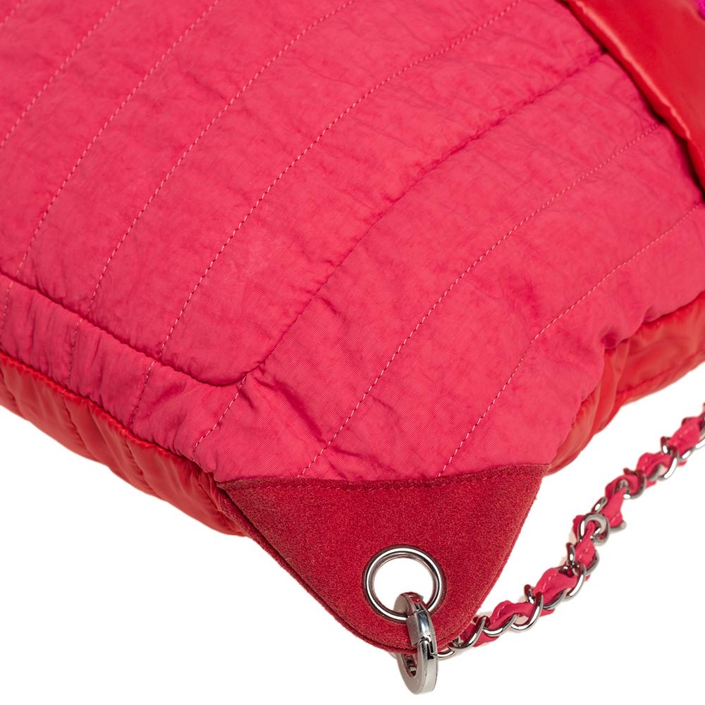 Chanel Multicolor Vertical Quilted Nylon Large Coco Neige Convertible Backpack 2