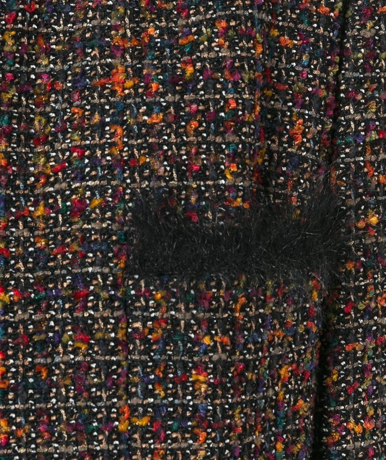 Chanel Multicolor Wool Blend Vintage Jacket, 1990s at 1stDibs