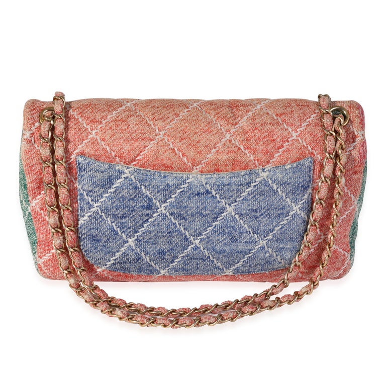 Chanel Double Flap Daisy Handbag at 1stDibs
