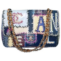 Chanel Multicolore Patchwork Classic Jumbo Flap Bag