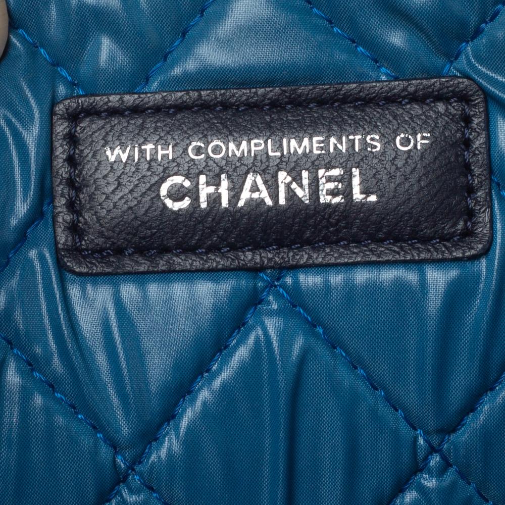 Chanel Multicolored Printed Quilted Fabric Dubai O Case Clutch 5