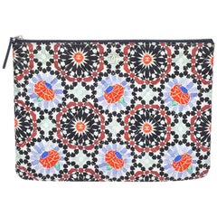 Chanel Mehrfarbig Gedruckt Gesteppt Stoff Dubai O Fall Clutch