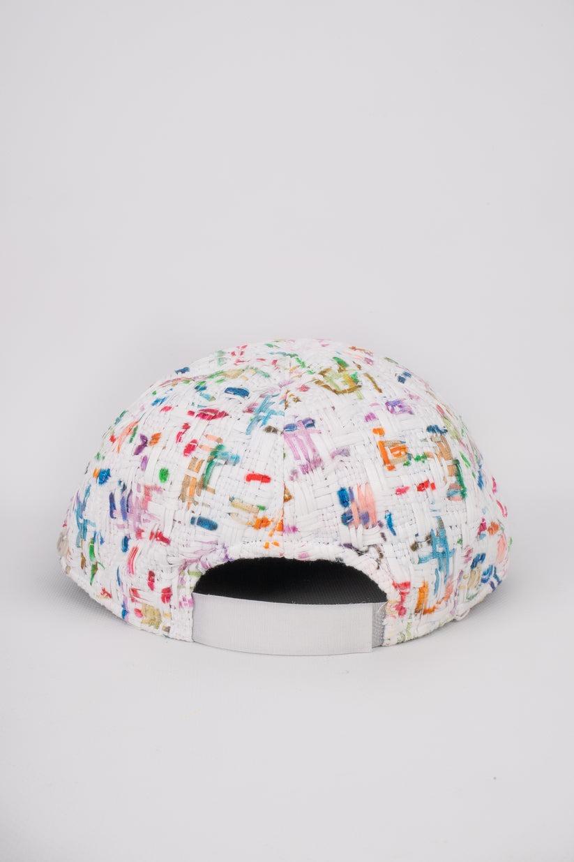 Chanel Multicolored Tweed Cap / Hat For Sale 4