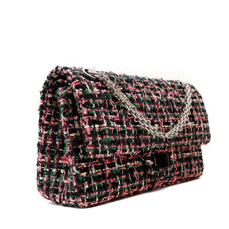 Chanel Multicolored Tweed Reissue Medium Flap Bag For Sale at 1stDibs