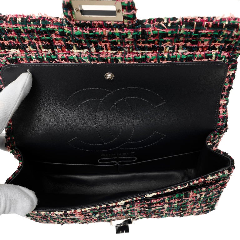 Chanel Multicolored Tweed Reissue  Medium Flap Bag For Sale 1