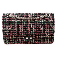 Chanel Reedición Tweed Multicolor  Bolsa con solapa mediana