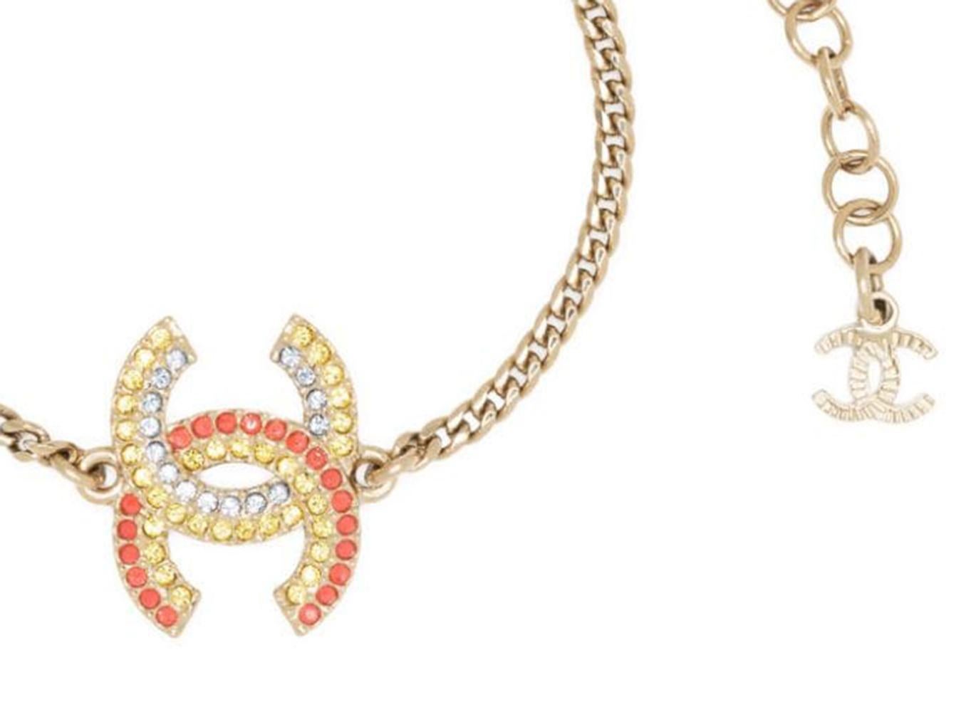 Women's Chanel Multicolour Embellished Bracelet For Sale