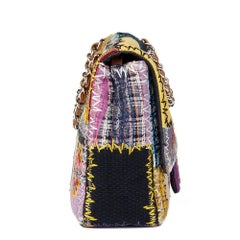 Chanel Multicolour Patchwork Multi-Fabric Jumbo Flap Bag
