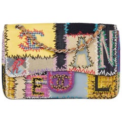 Chanel Multicolour Patchwork Multi-Fabric Jumbo Flap Bag
