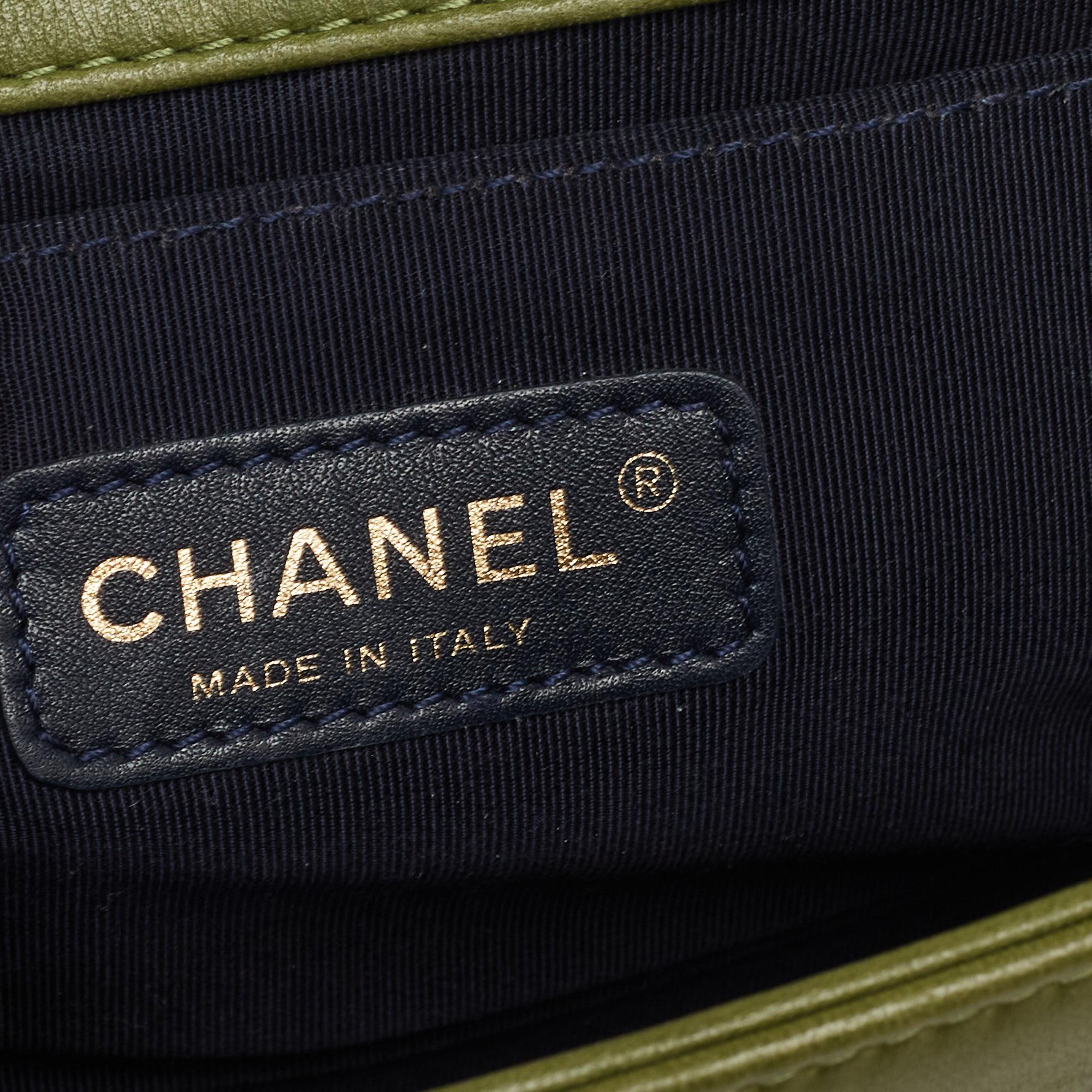 Chanel Multicolour Tweed and Velvet Medium Boy Flap Bag 4