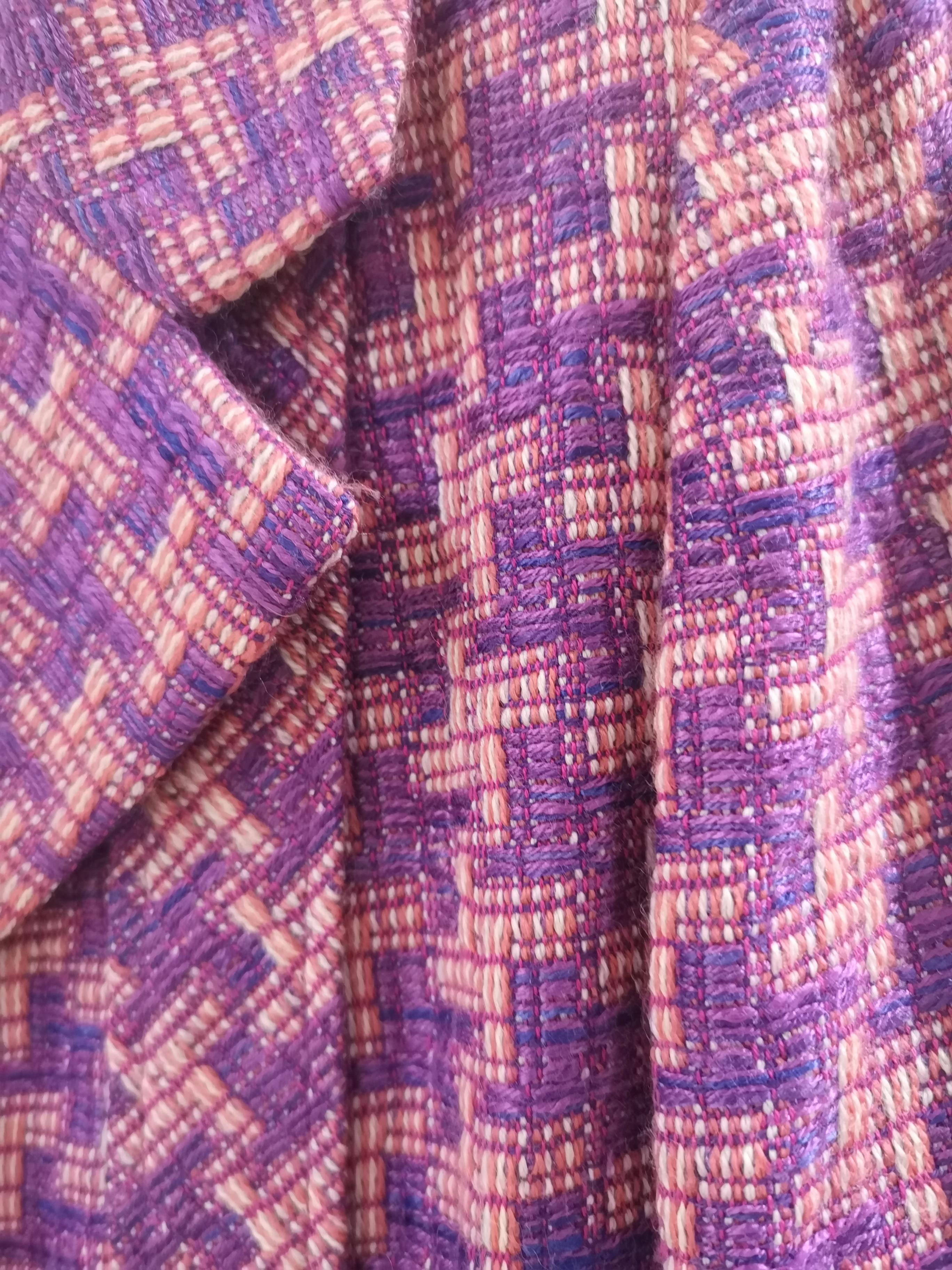 Chanel multicoloured purple pink jacket 3