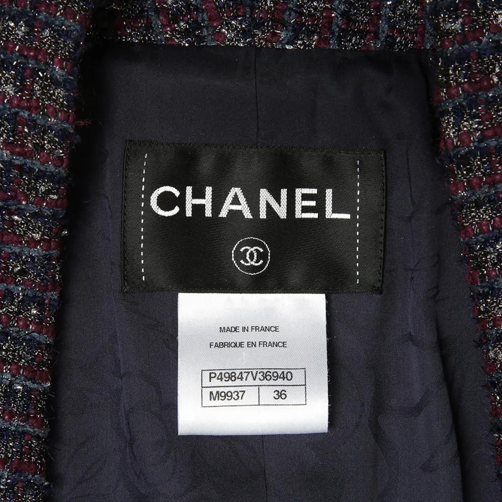 Giacca in tweed multicolore Chanel 6