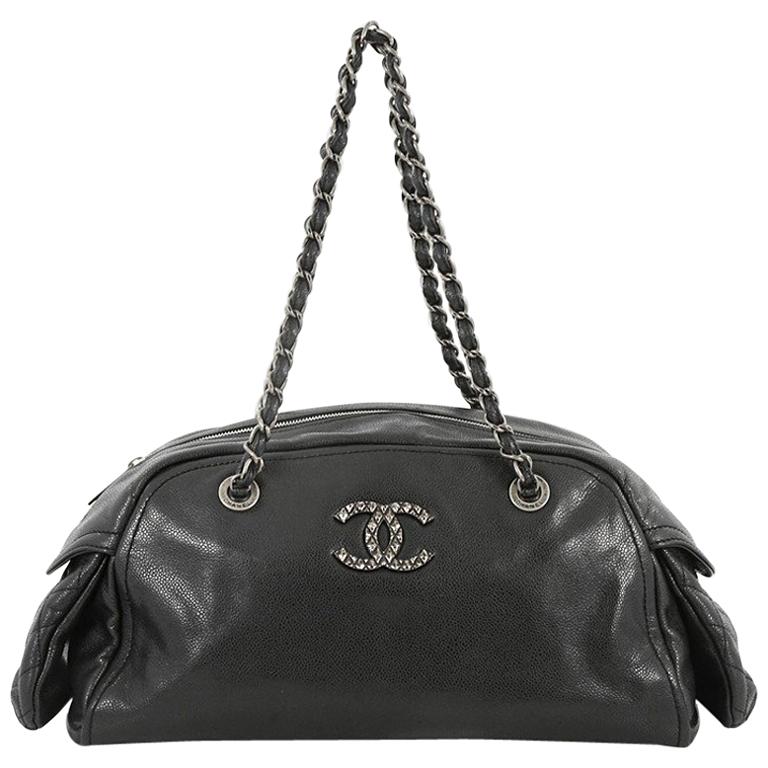 Chanel Multipocket Bowling Bag Caviar Small