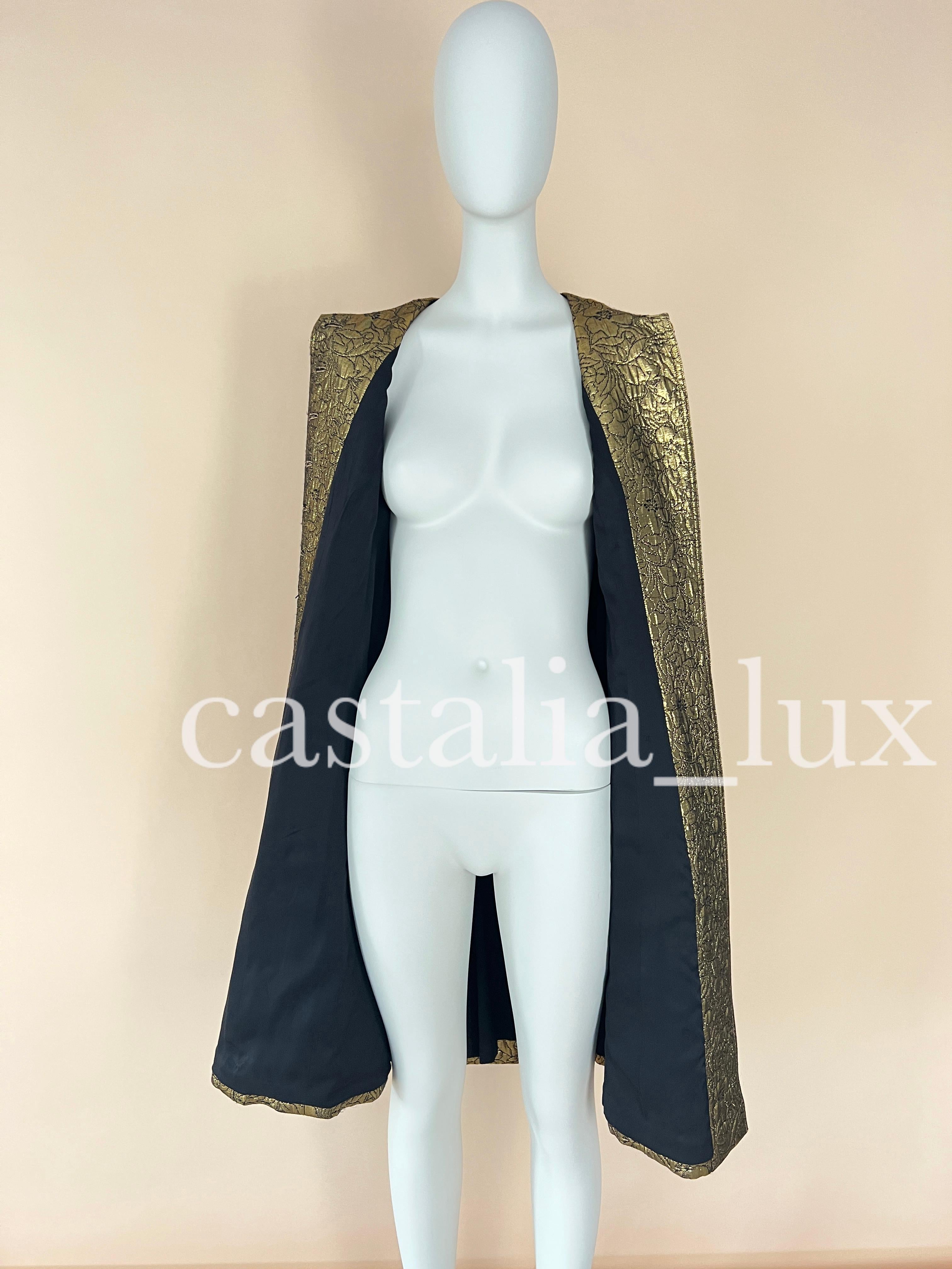 Chanel Museum Worth Jewel Buttons Brocade Jacket  For Sale 9