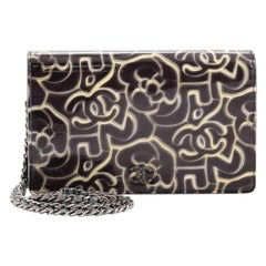 Chanel MWallet on Chain Camellia Printed Patent