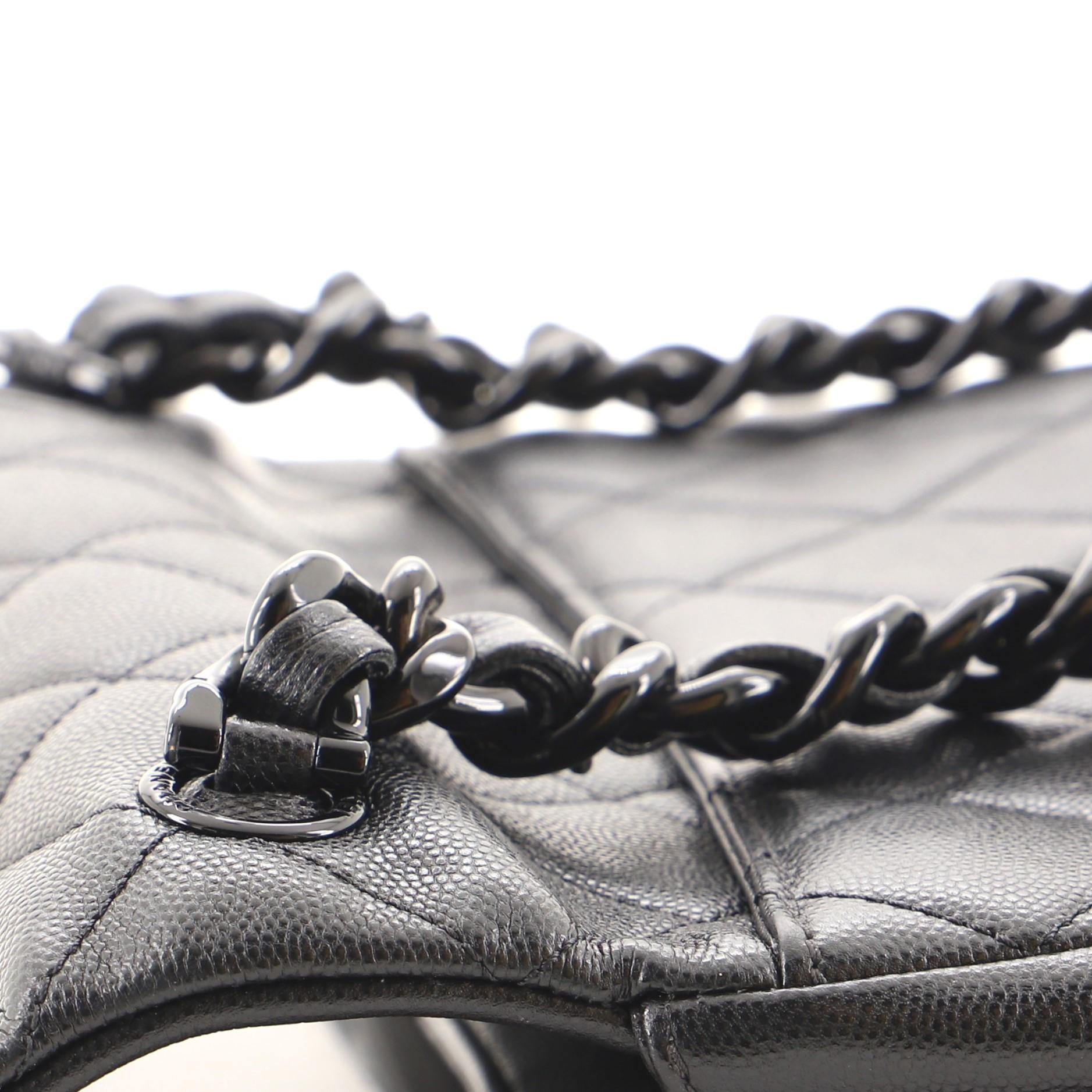 Chanel My Everything Klappentasche Gesteppt Kaviar Medium 2