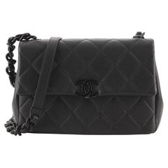 CHANEL Caviar Quilted My Everything Small Flap White Black 764951