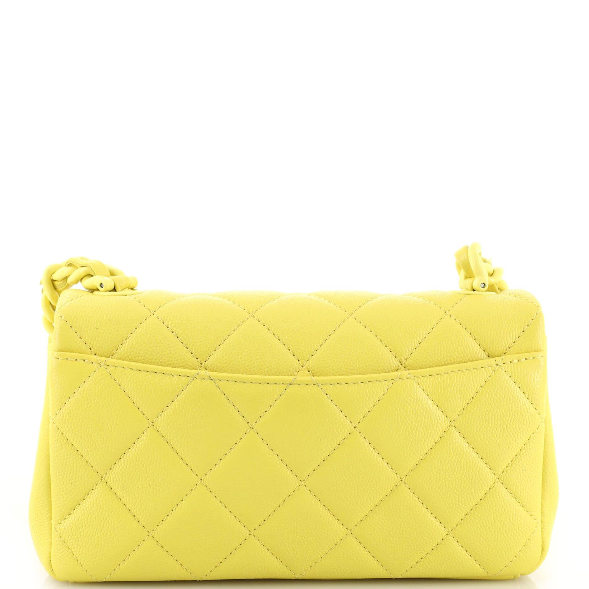 Women's or Men's Chanel My Everything Flap Bag Quilted Caviar Small