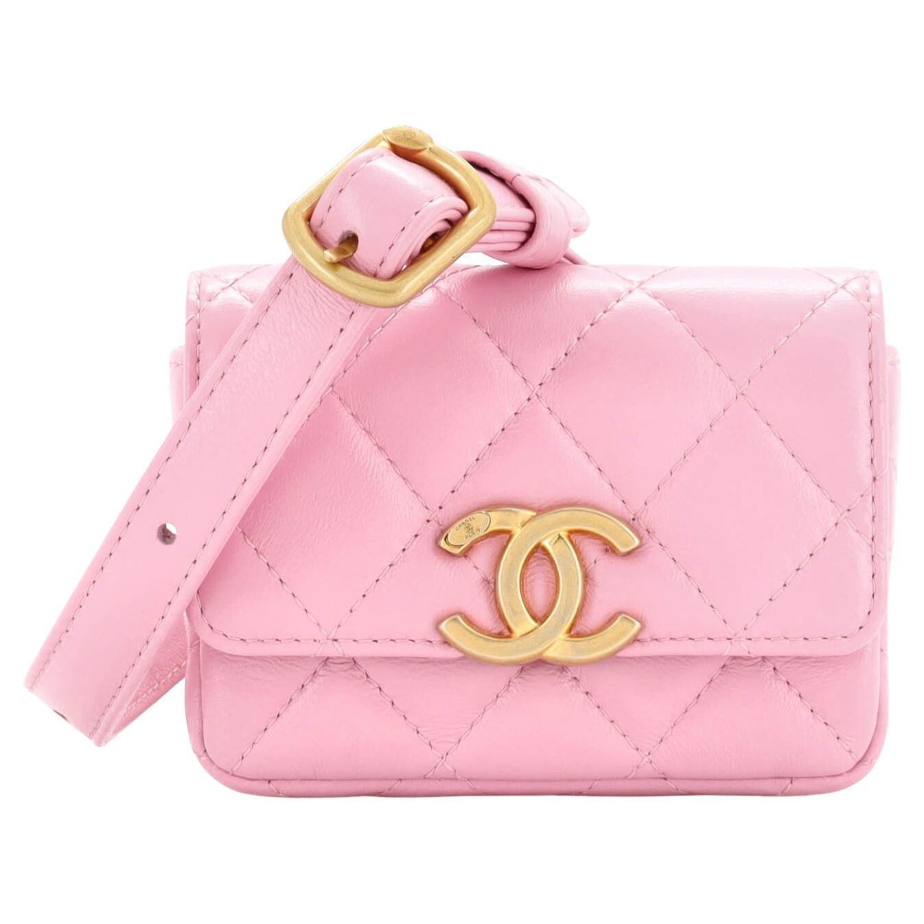 Chanel My Everything Flap Card Holder Belt Bag Quilted Caviar For Sale at  1stDibs