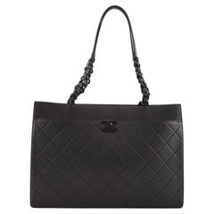 Chanel My Everything Tote Quilted Caviar Large