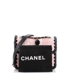 Chanel My Own Frame Flap Bag Quilted Tweed with Braided Calfskin Mini
