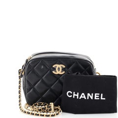Chanel My Perfect Adjustable Chain Camera Bag Quilted Lambskin with Pearl
