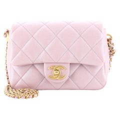 Chanel  My Perfect Adjustable Chain Flap Bag Quilted Iridescent Caviar Min