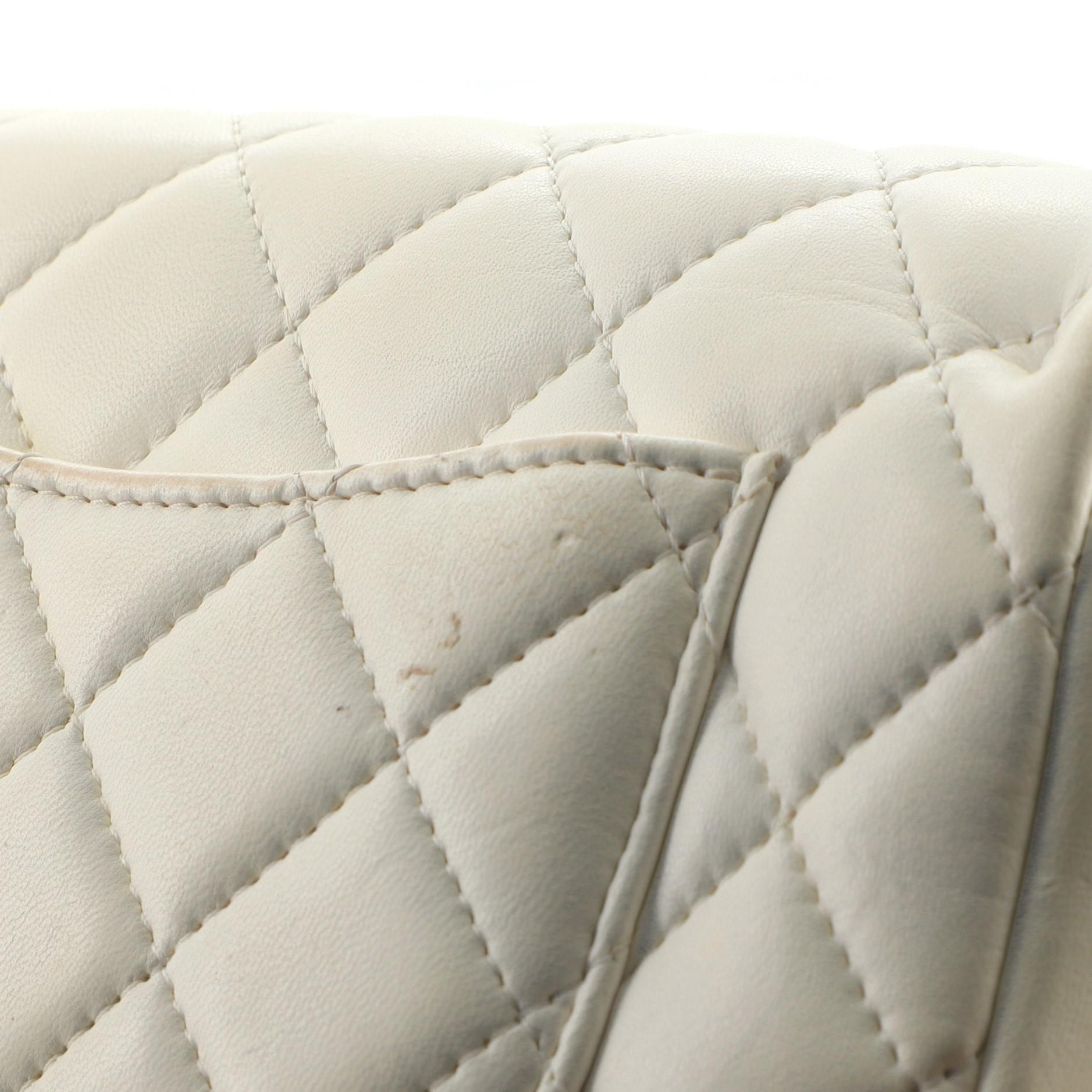 Chanel My Precious Pearls Kette Klappe Tasche aus gestepptem Lammfell 2