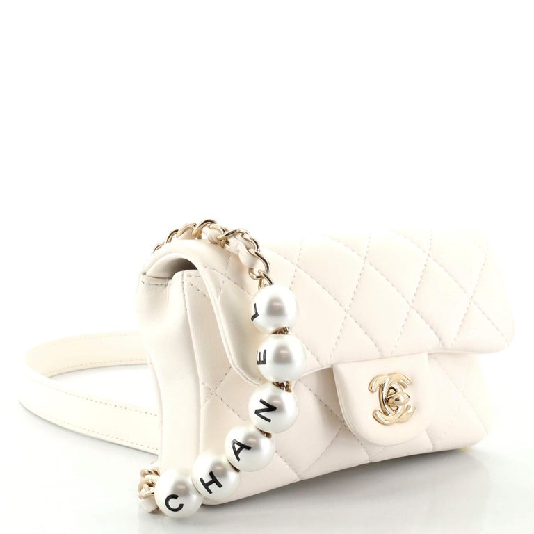 Chanel My Precious Pearls Waist Bag Quilted Lambskin Mini at 1stDibs