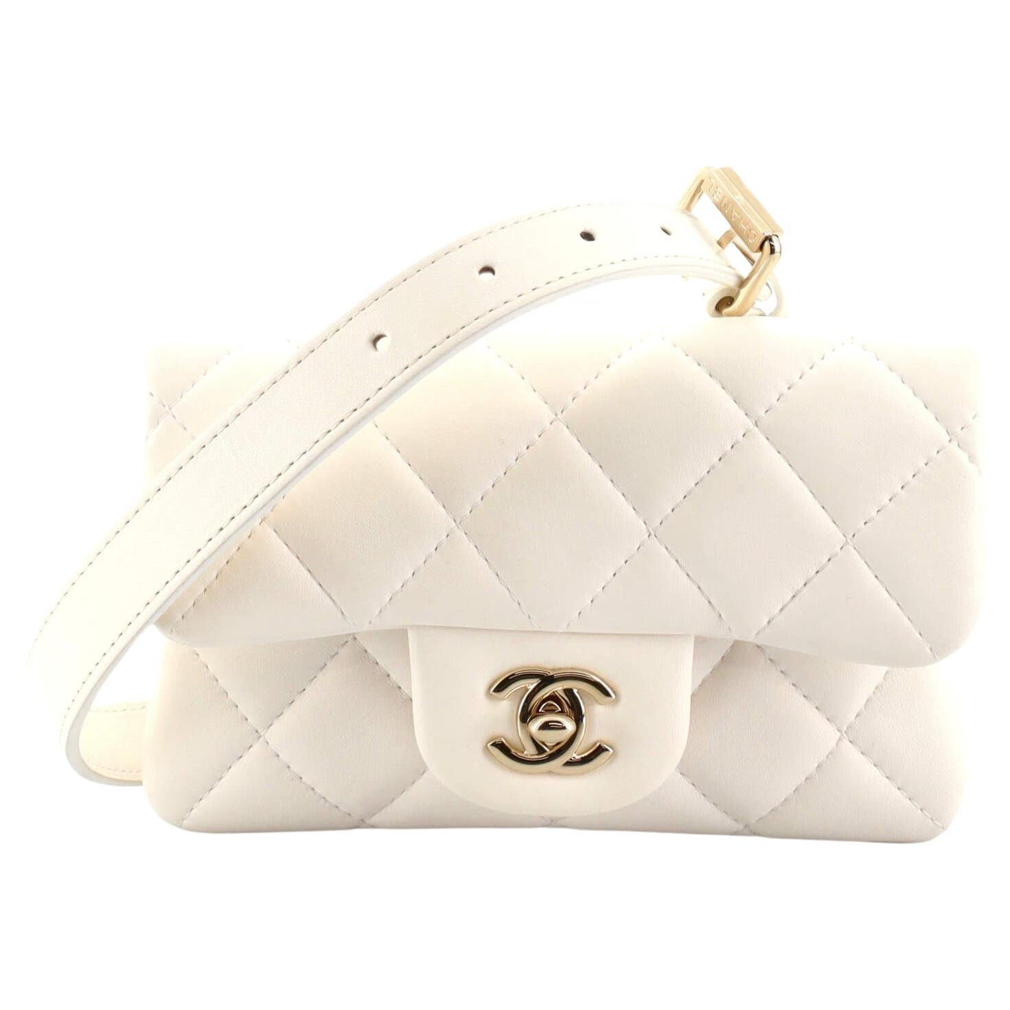 Chanel My Precious Pearls Waist Bag Quilted Lambskin Mini - 1stDibs