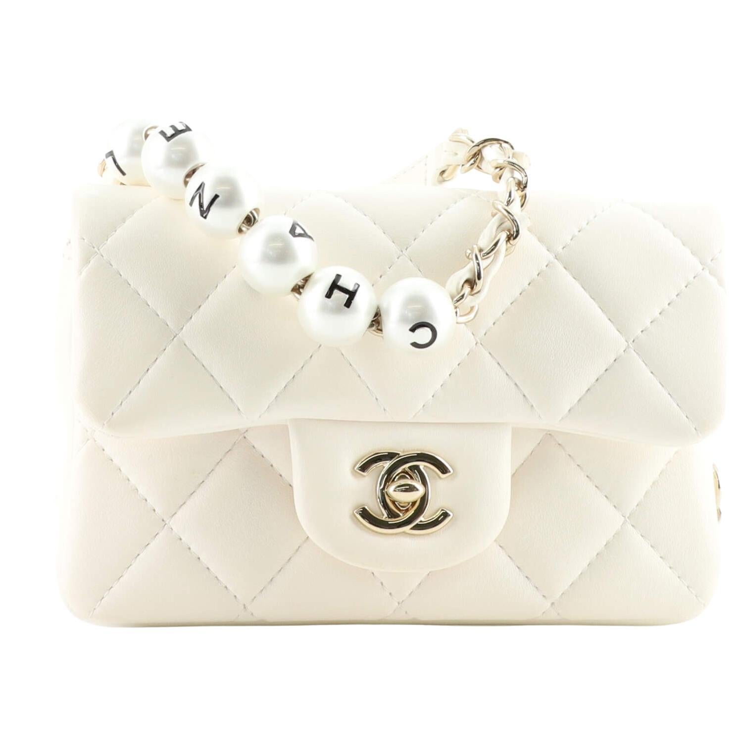 Chanel My Precious Pearls Waist Bag Quilted Lambskin Mini