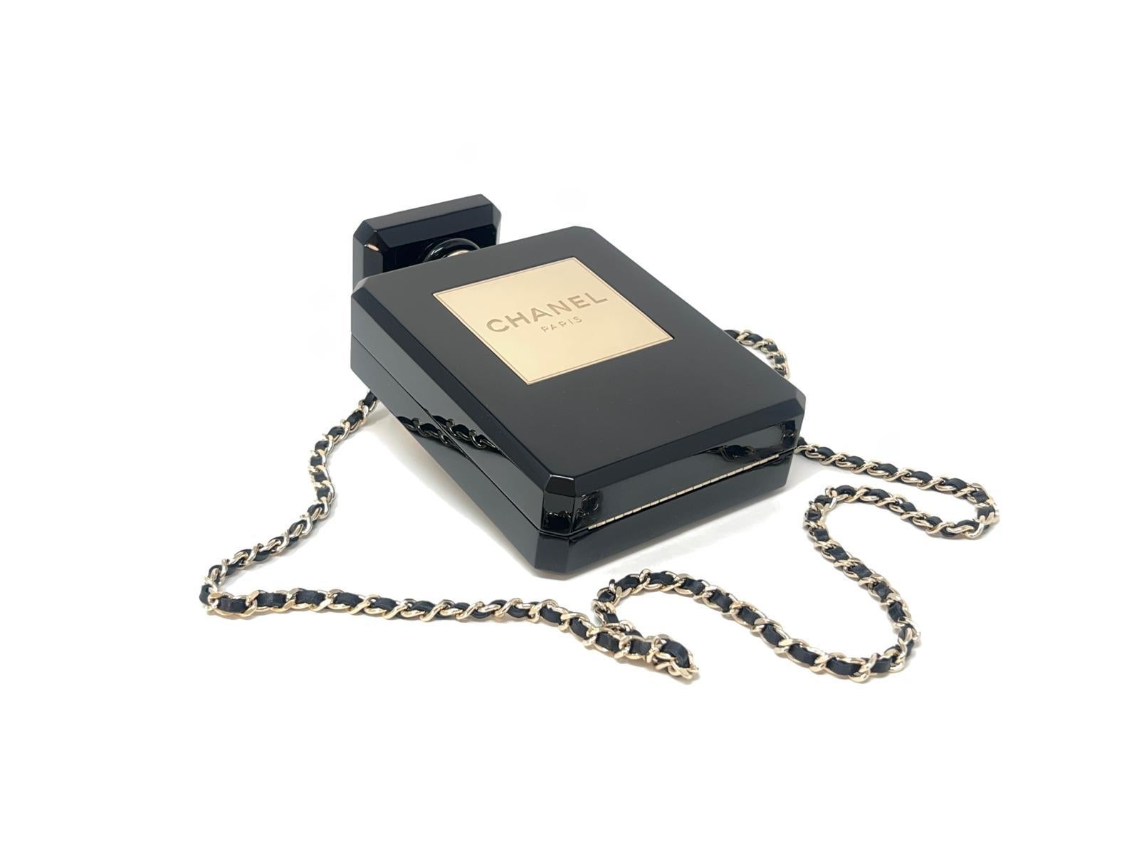 Chanel N5 Black Perfume Bottle Minaudière Cruise Collection 2013 7