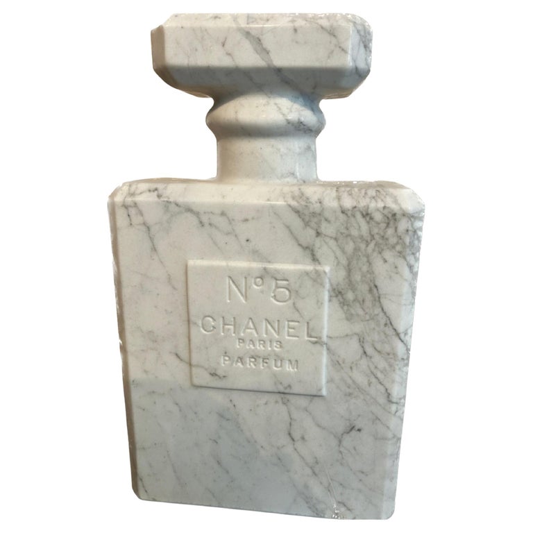 Chanel N*5 Carrara Marble Bottle Large Size For Sale at 1stDibs