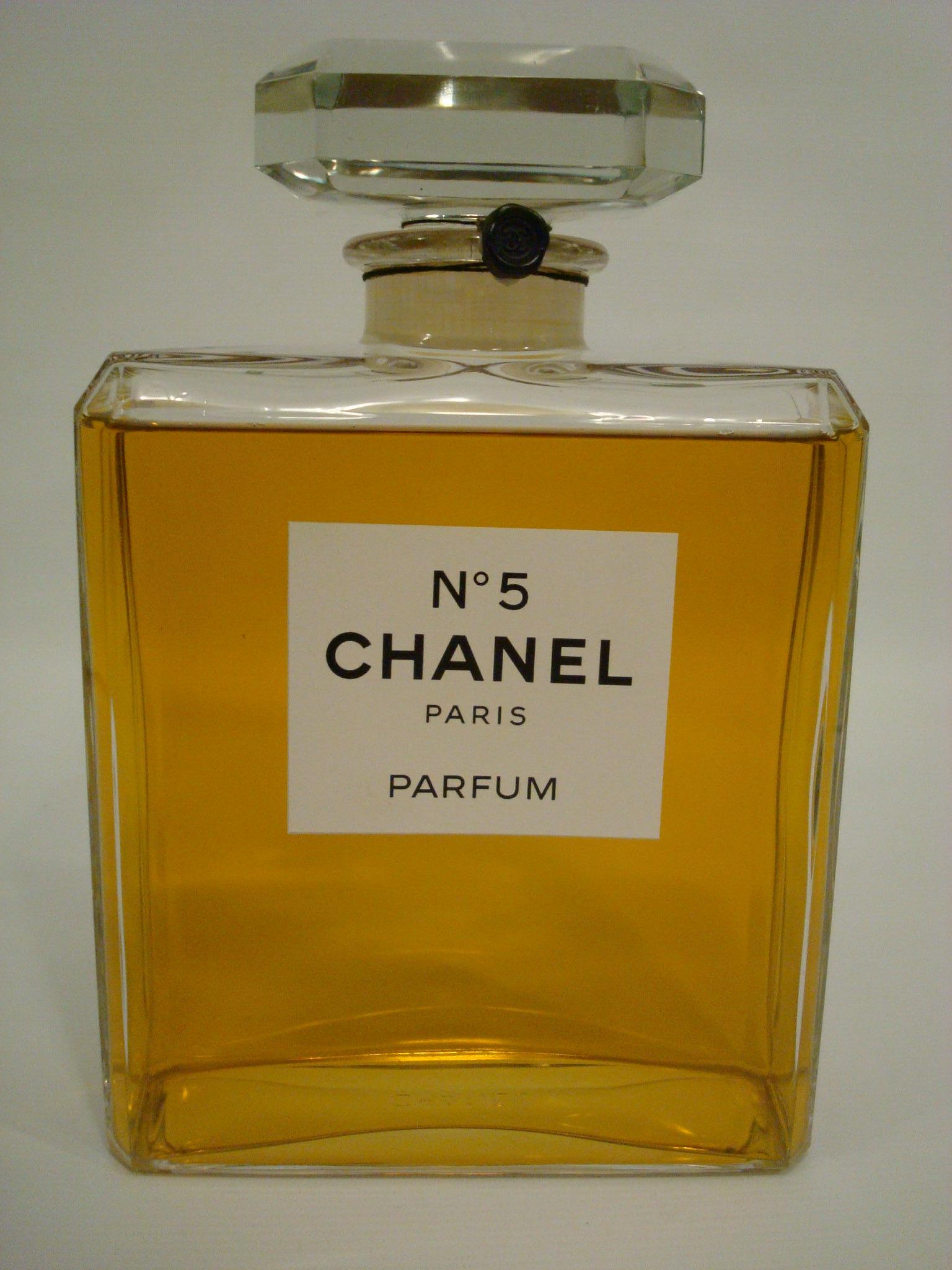 large chanel display bottle