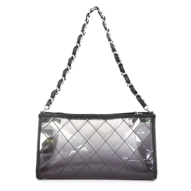 Chanel Naked Chain Pochette Quilted PVC at 1stDibs