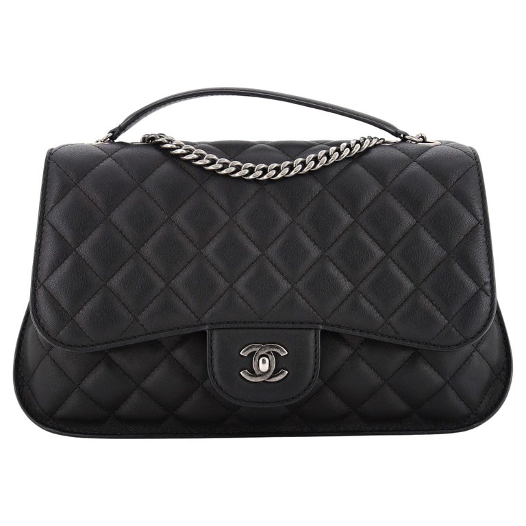 Chanel Natural CC Flap Bag Quilted Lambskin Large at 1stDibs