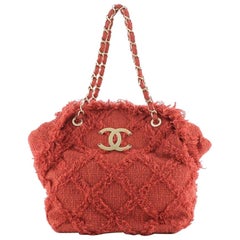 Chanel Nature Tote Quilted Tweed