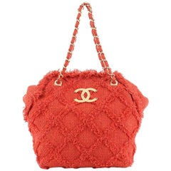 Chanel Nature Tote Quilted Tweed 