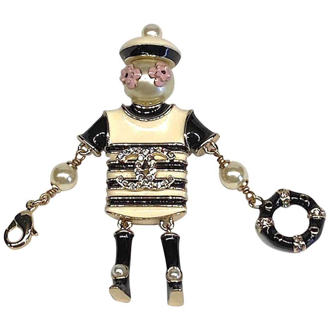 Chanel Nautical Figural Enamel Brooch, Autumn 2019 Collection