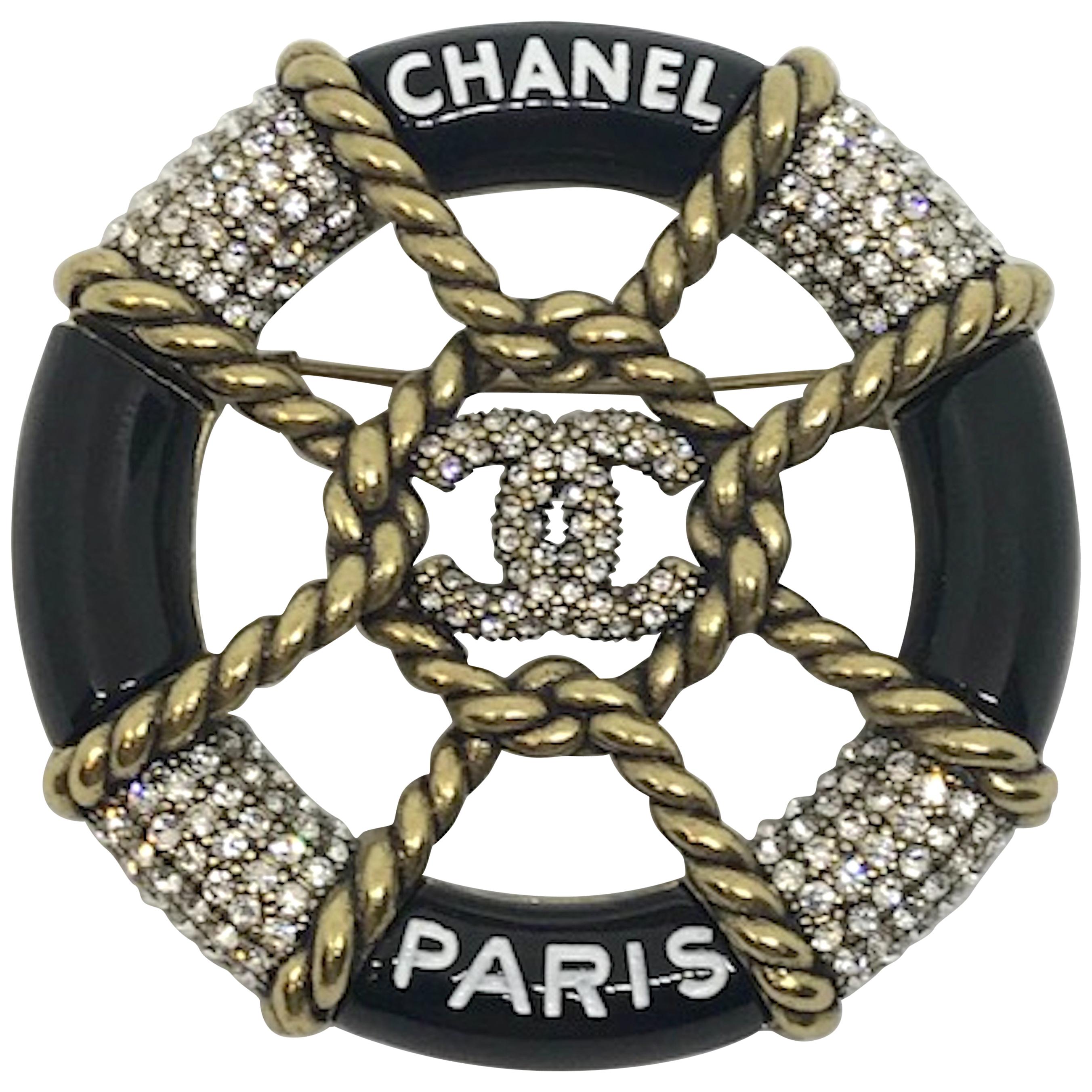 Chanel Nautical Wheel Pin Cruise Collection 2018 at 1stDibs