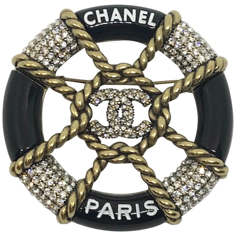 Chanel Nautical Wheel Pin Cruise Collection 2018 at 1stDibs