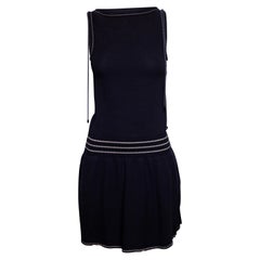 CHANEL Navy and White Mini Dress