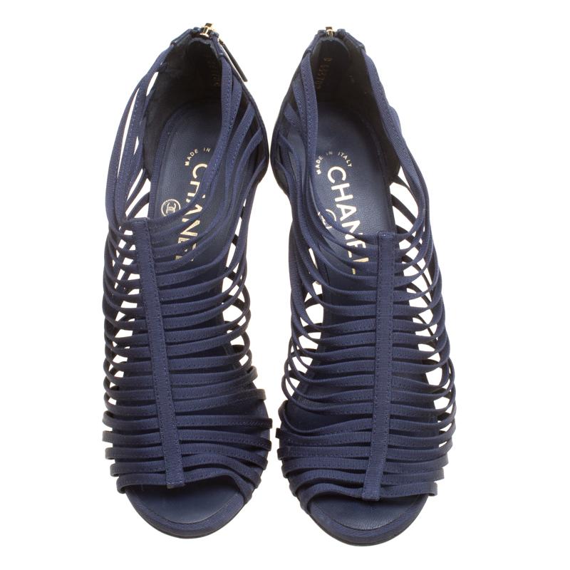 chanel navy shoes